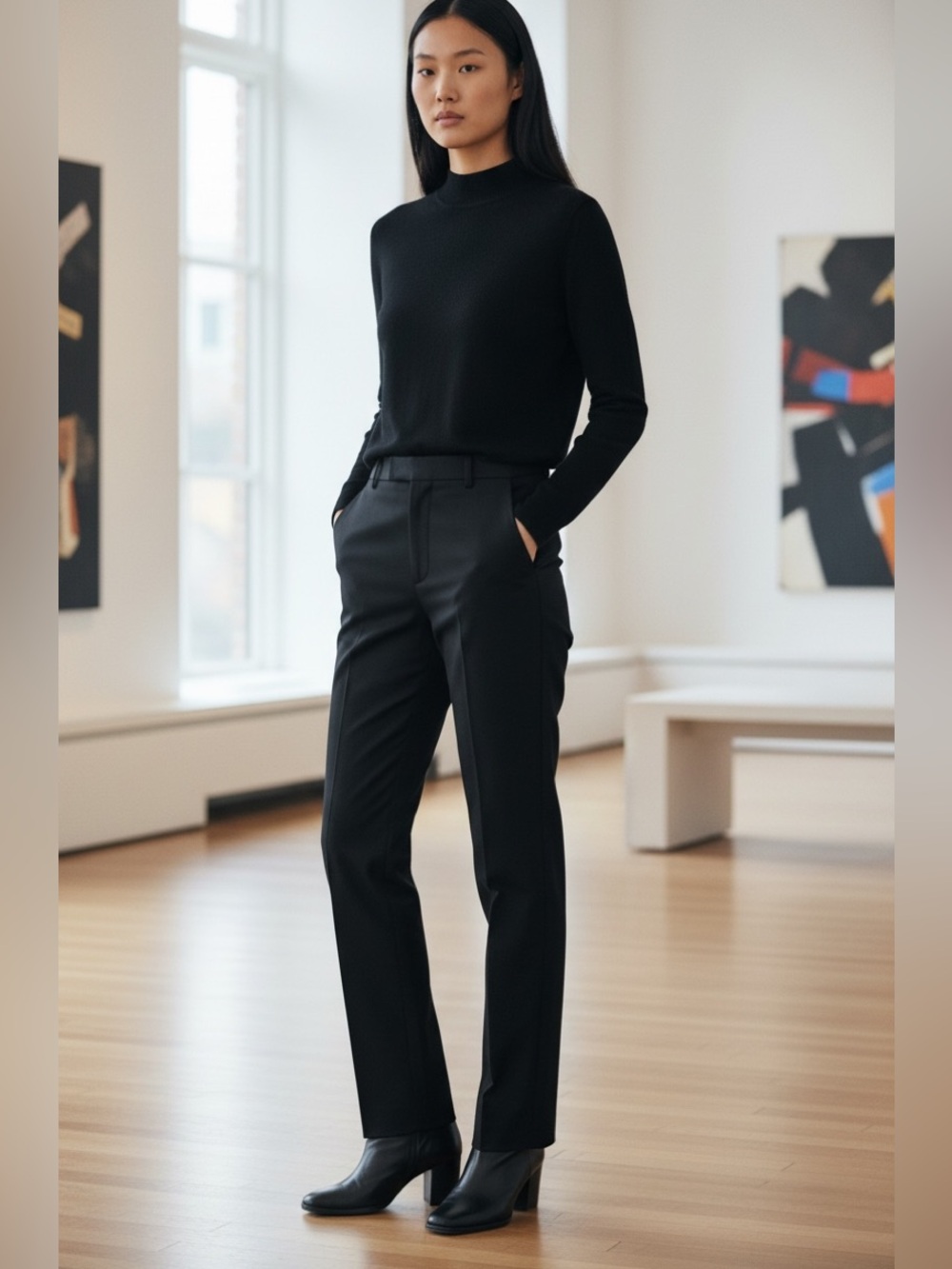 Versace Classic Black Dress Pants